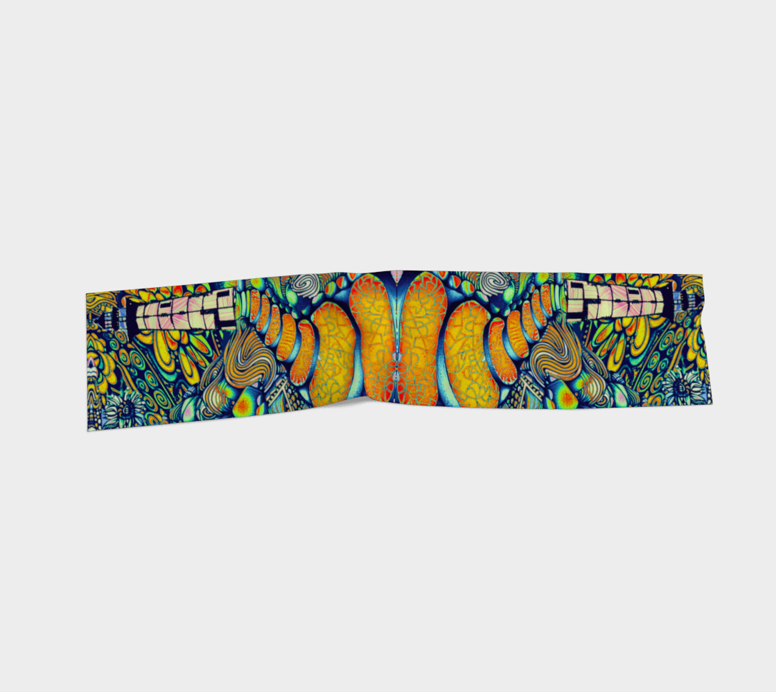 Lighthouse Zentangle silk scarf