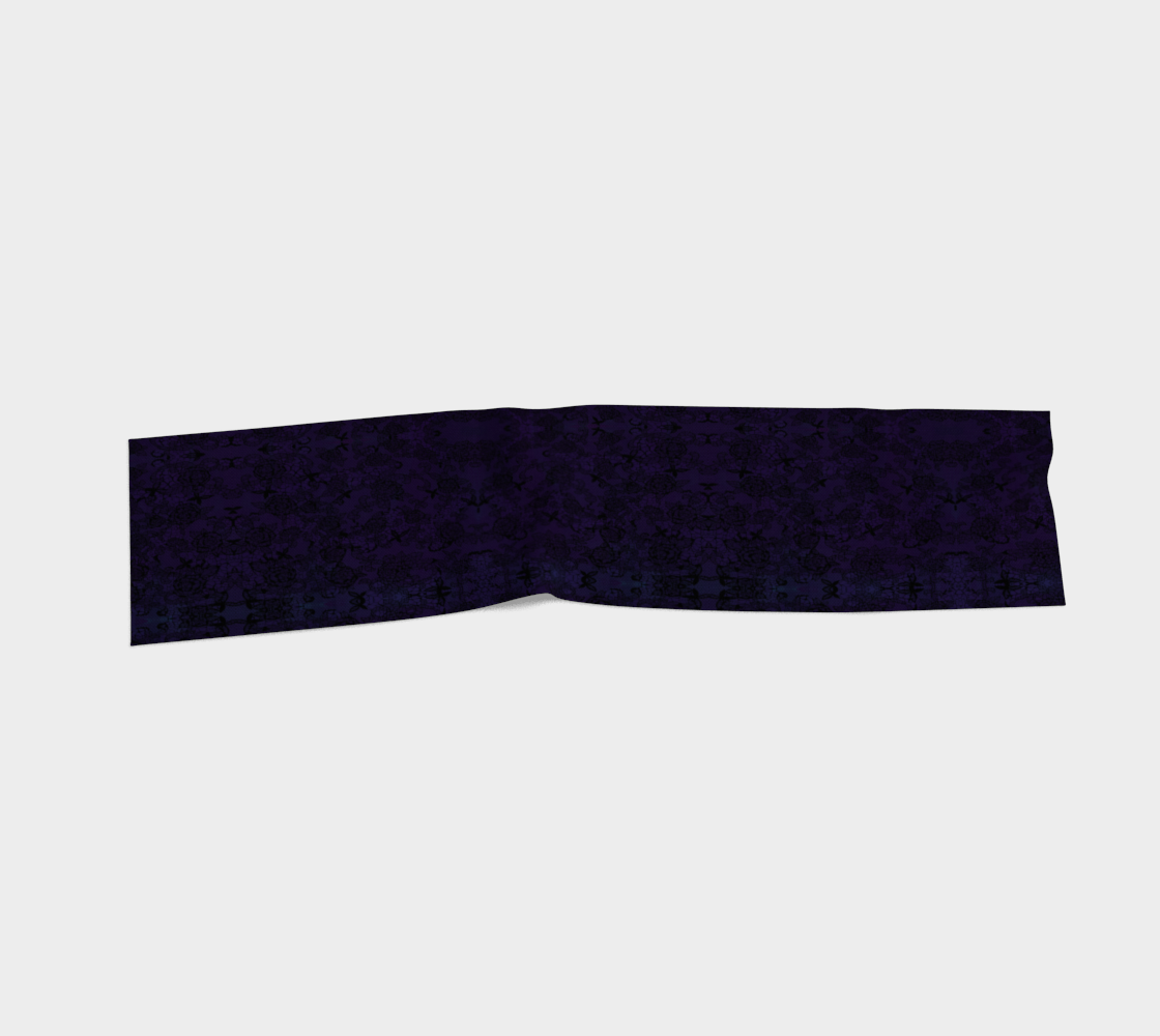 Purple lace silk scarf