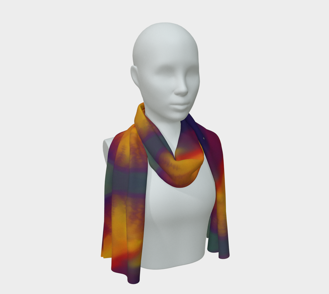 Optic Forest silk scarf
