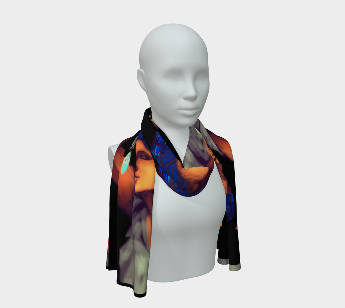 Pendulum silk scarf