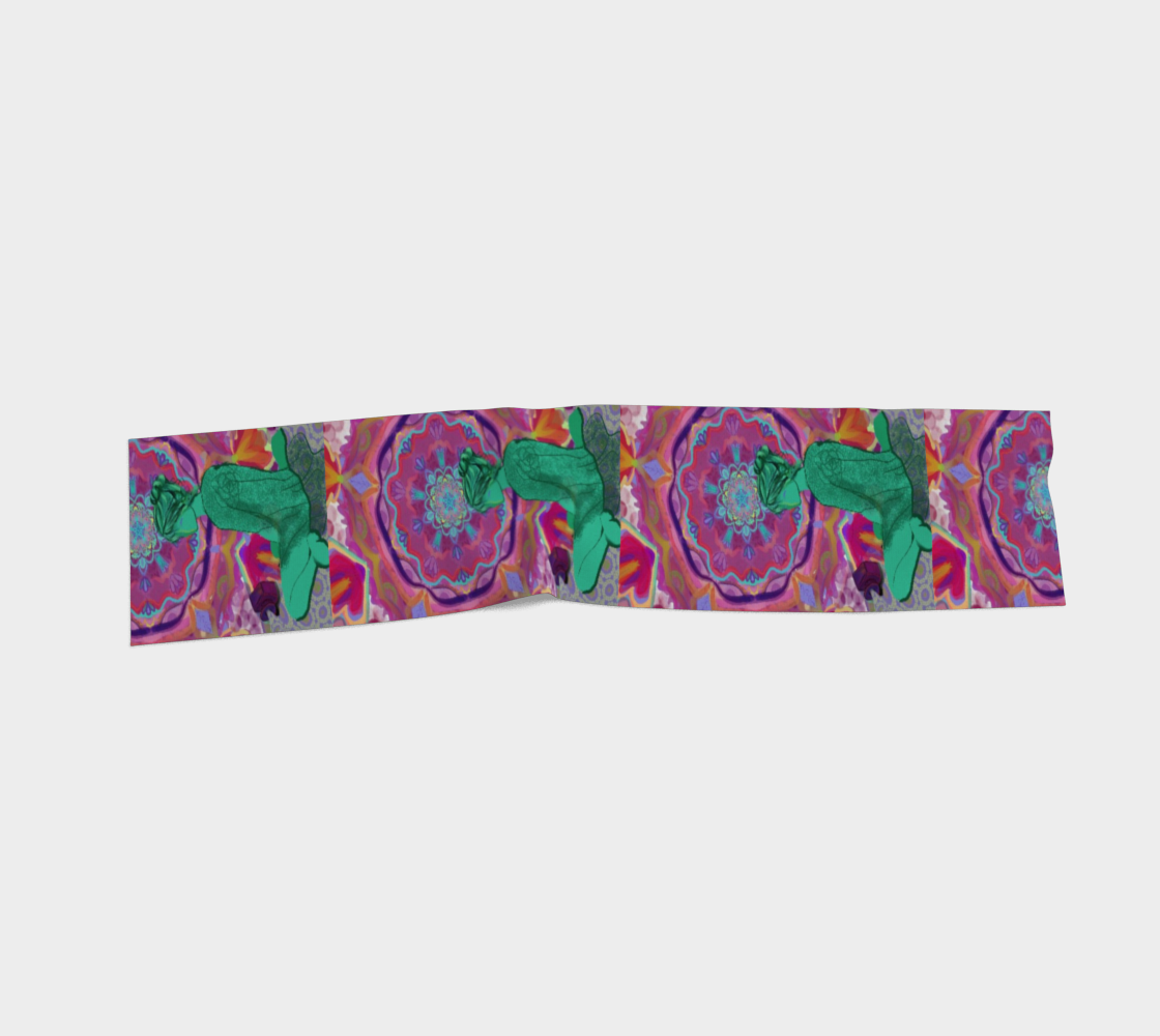 AbstractAsh silk scarf