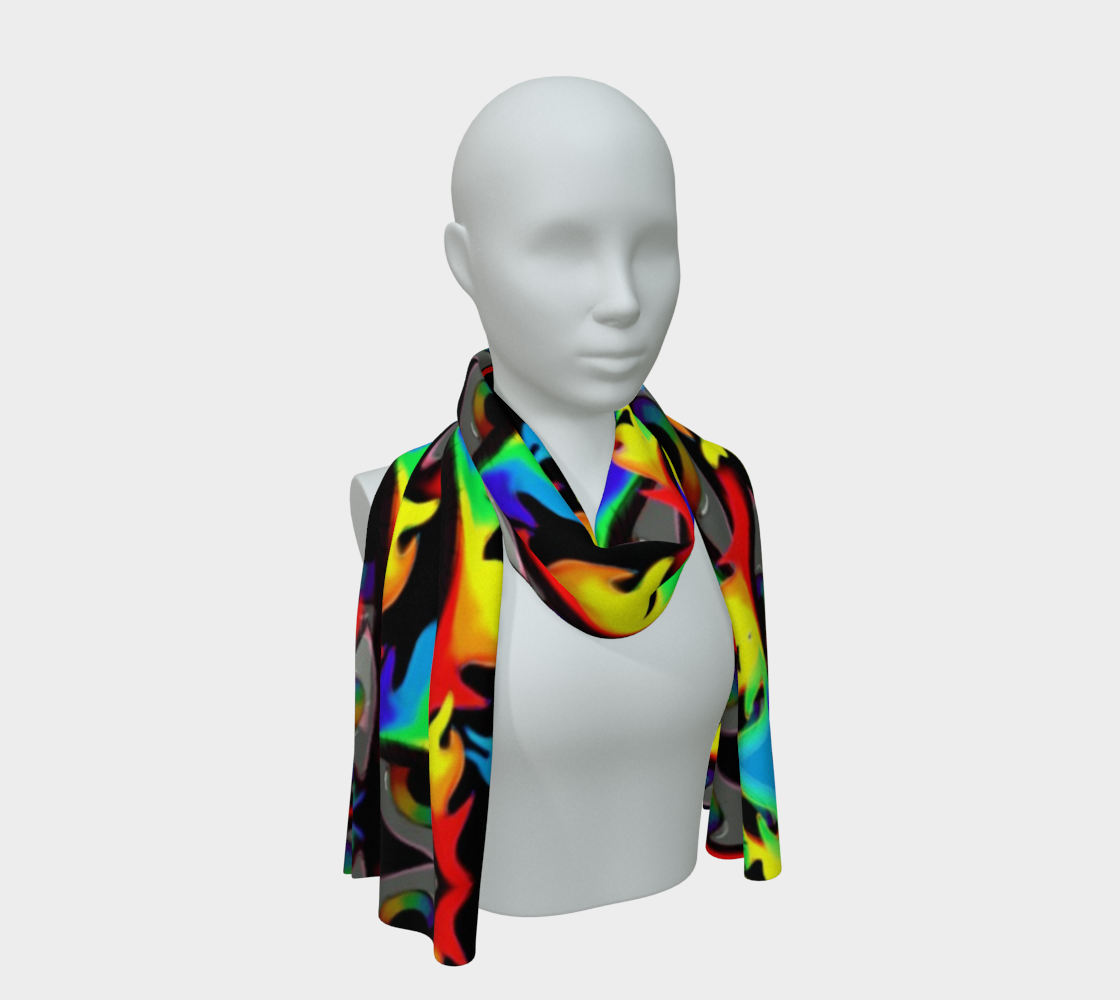 Reflections silk scarf